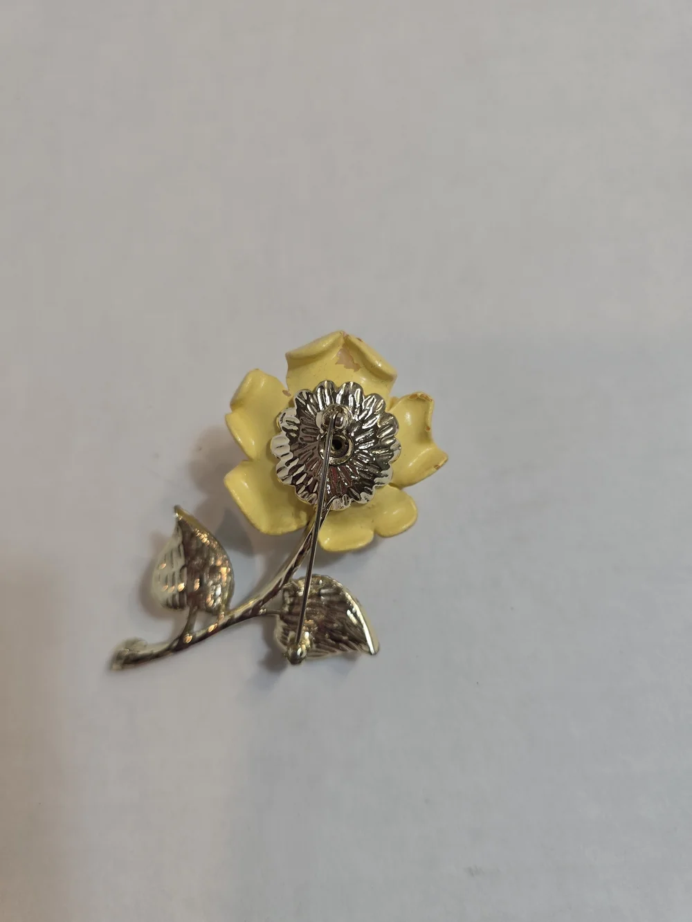 Cream Flower Brooch with Pearl Center - Women Jewelry